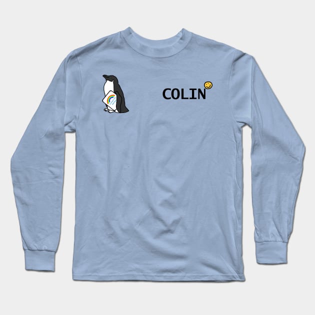 Colin and Penguin Essential Worker Rainbow Long Sleeve T-Shirt by ellenhenryart